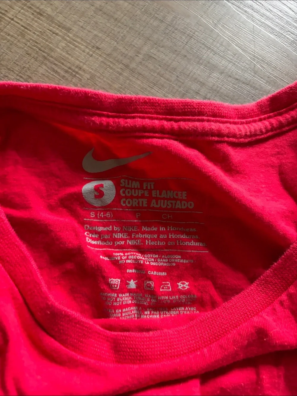 Nike Red 'Tribe' Cleveland Indians baseball Sport Graphic Short Sleeve Tee